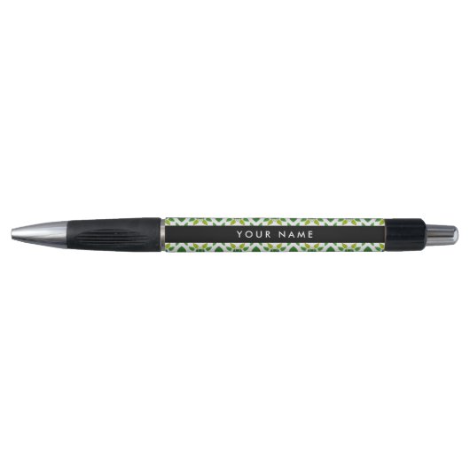 Bladpatroon, Groene Bladeren, Uw Naam Pen (Voorkant)