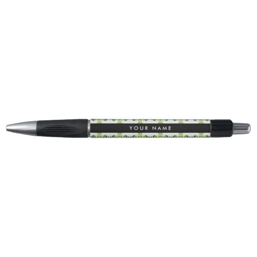Bladpatroon, Groene Bladeren, Uw Naam Pen (Voorkant)