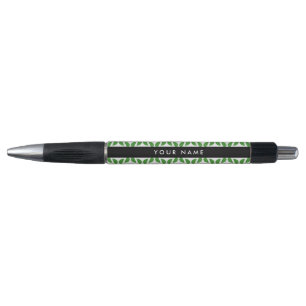 Bladpatroon, Groene Bladeren, Uw Naam Pen