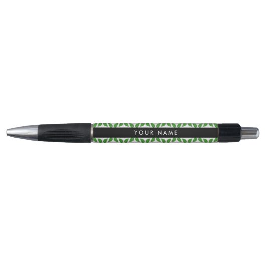 Bladpatroon, Groene Bladeren, Uw Naam Pen (Voorkant)