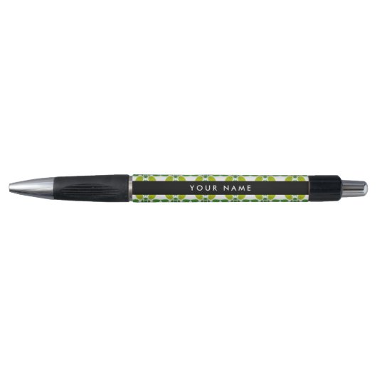 Bladpatroon, Groene Bladeren, Uw Naam Pen (Voorkant)