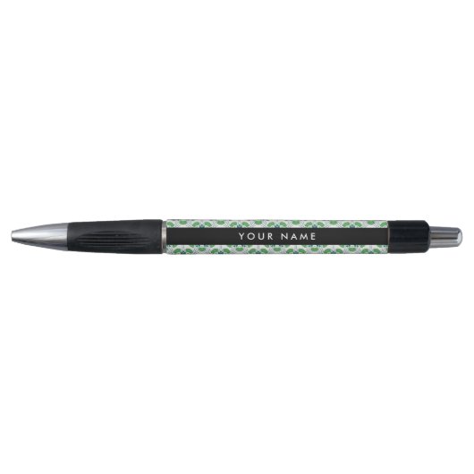 Bladpatroon, Groene Bladeren, Uw Naam Pen (Voorkant)