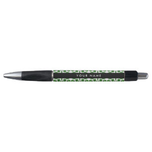 Bladpatroon, Groene Bladeren, Uw Naam Pen