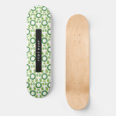 Bladpatroon, Groene Bladeren, Uw Naam Persoonlijk Skateboard (Voorkant)