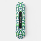Bladpatroon, Groene Bladeren, Uw Naam Persoonlijk Skateboard (Voorkant)