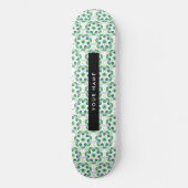 Bladpatroon, Groene Bladeren, Uw Naam Persoonlijk Skateboard (Voorkant)