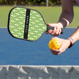 Bladpatroon, Groene Bladeren, Uw Naam Pickleball Paddle