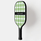Bladpatroon, Groene Bladeren, Uw Naam Pickleball Paddle (Links)