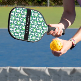 Bladpatroon, Groene Bladeren, Uw Naam Pickleball Paddle