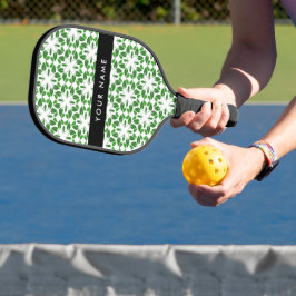 Bladpatroon, Groene Bladeren, Uw Naam Pickleball Paddle