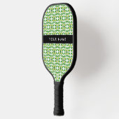 Bladpatroon, Groene Bladeren, Uw Naam Pickleball Paddle (Links)