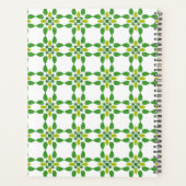 Bladpatroon, Groene Bladeren, Uw Naam Planner (Achterkant)