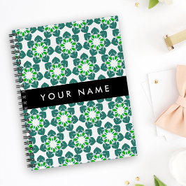 Bladpatroon, Groene Bladeren, Uw Naam Planner
