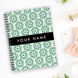Bladpatroon, Groene Bladeren, Uw Naam Planner