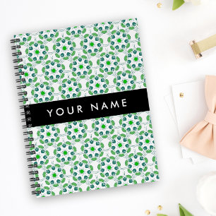 Bladpatroon, Groene Bladeren, Uw Naam Planner