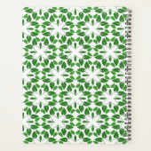 Bladpatroon, Groene Bladeren, Uw Naam Planner (Achterkant)
