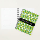 Bladpatroon, Groene Bladeren, Uw Naam Planner (Display)