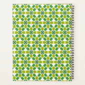 Bladpatroon, Groene Bladeren, Uw Naam Planner (Achterkant)