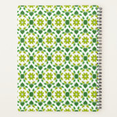 Bladpatroon, Groene Bladeren, Uw Naam Planner (Achterkant)