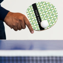 Bladpatroon, Groene Bladeren, Uw Naam Tafeltennisbatje