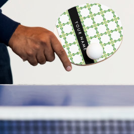 Bladpatroon, Groene Bladeren, Uw Naam Tafeltennisbatje