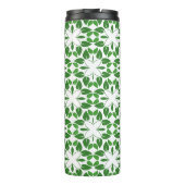 Bladpatroon, Groene Bladeren, Uw Naam Thermosbeker (Achterkant)