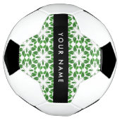 Bladpatroon, Groene Bladeren, Uw Naam Voetbal (Gedraaid)