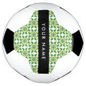 Bladpatroon, Groene Bladeren, Uw Naam Voetbal (Gedraaid)
