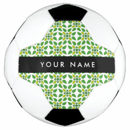 Bladpatroon, Groene Bladeren, Uw Naam Voetbal