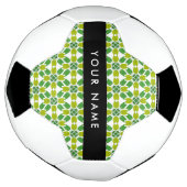 Bladpatroon, Groene Bladeren, Uw Naam Voetbal (Gedraaid)