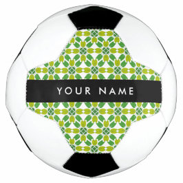 Bladpatroon, Groene Bladeren, Uw Naam Voetbal