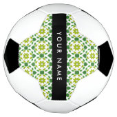 Bladpatroon, Groene Bladeren, Uw Naam Voetbal (Gedraaid)