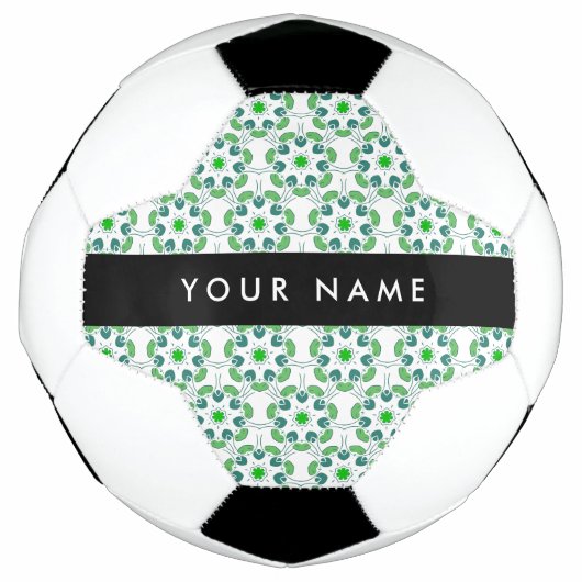 Bladpatroon, Groene Bladeren, Uw Naam Voetbal (Voorkant)