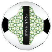 Bladpatroon, Groene Bladeren, Uw Naam Voetbal (Gedraaid)