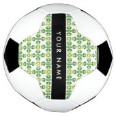 Bladpatroon, Groene Bladeren, Uw Naam Voetbal (Gedraaid)