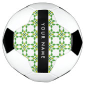 Bladpatroon, Groene Bladeren, Uw Naam Voetbal (Gedraaid)