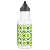 Bladpatroon, Groene Bladeren, Uw Naam Waterfles (Rechts)
