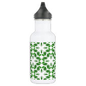 Bladpatroon, Groene Bladeren, Uw Naam Waterfles (Rechts)