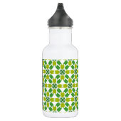 Bladpatroon, Groene Bladeren, Uw Naam Waterfles (Rechts)
