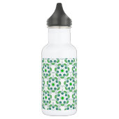 Bladpatroon, Groene Bladeren, Uw Naam Waterfles (Links)