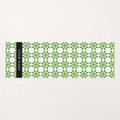 Bladpatroon, Groene Bladeren, Uw Naam Yogamat (Voorkant (horizontaal))