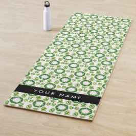 Bladpatroon, Groene Bladeren, Uw Naam Yogamat