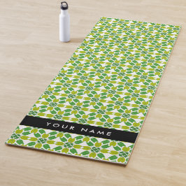 Bladpatroon, Groene Bladeren, Uw Naam Yogamat