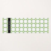 Bladpatroon, Groene Bladeren, Uw Naam Yogamat (Voorkant (horizontaal))