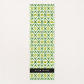 Bladpatroon, Groene Bladeren, Uw Naam Yogamat (Voorkant)