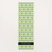 Bladpatroon, Groene Bladeren, Uw Naam Yogamat (Achterkant)