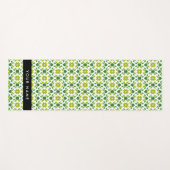 Bladpatroon, Groene Bladeren, Uw Naam Yogamat (Voorkant (horizontaal))