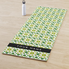 Bladpatroon, Groene Bladeren, Uw Naam Yogamat