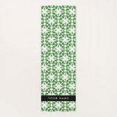 Bladpatroon, Groene Bladeren, Uw Naam Yogamat (Achterkant)