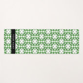Bladpatroon, Groene Bladeren, Uw Naam Yogamat (Voorkant (horizontaal))